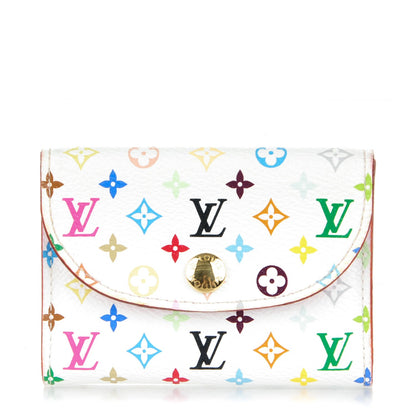 Louis Vuitton Monogram Multicolor Business Card Holder White Litchi 1 of 7
