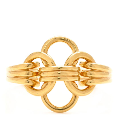 Saint Laurent Brass Oversized Knot Bracelet Gold 1 of 4