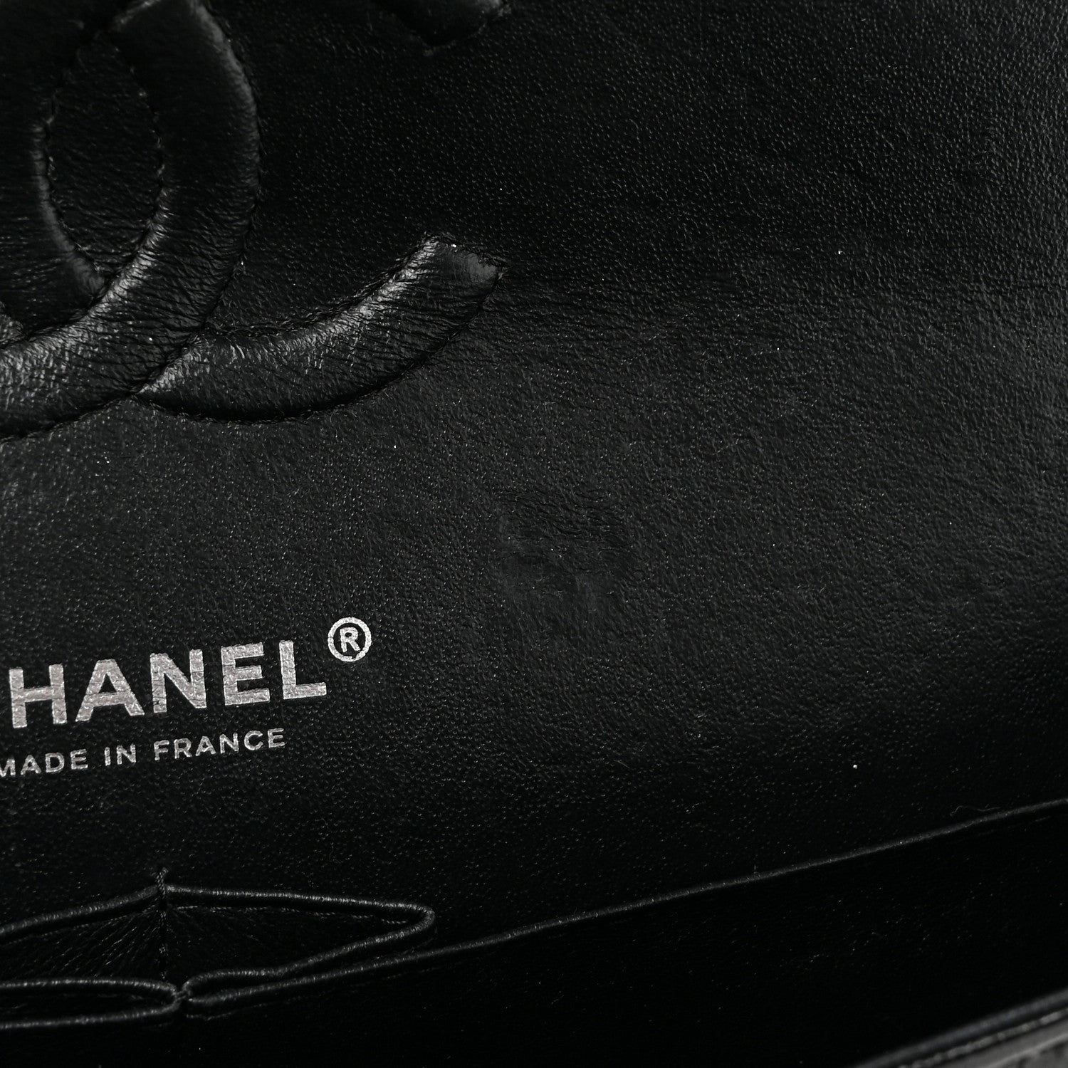 Chanel Shiny Crumpled Calfskin Quilted Medium Double Flap So Black 11 of 11