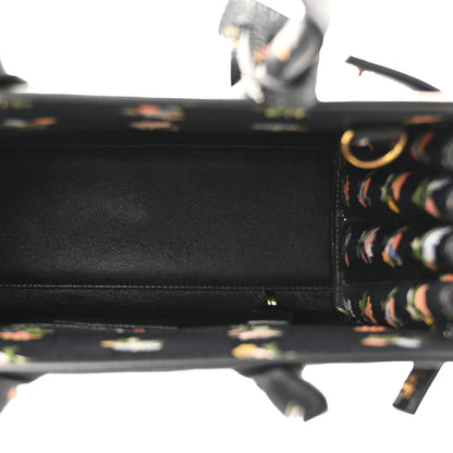 Saint Laurent Calfskin Prairie Printed Nano Sac De Jour Black 5 of 10