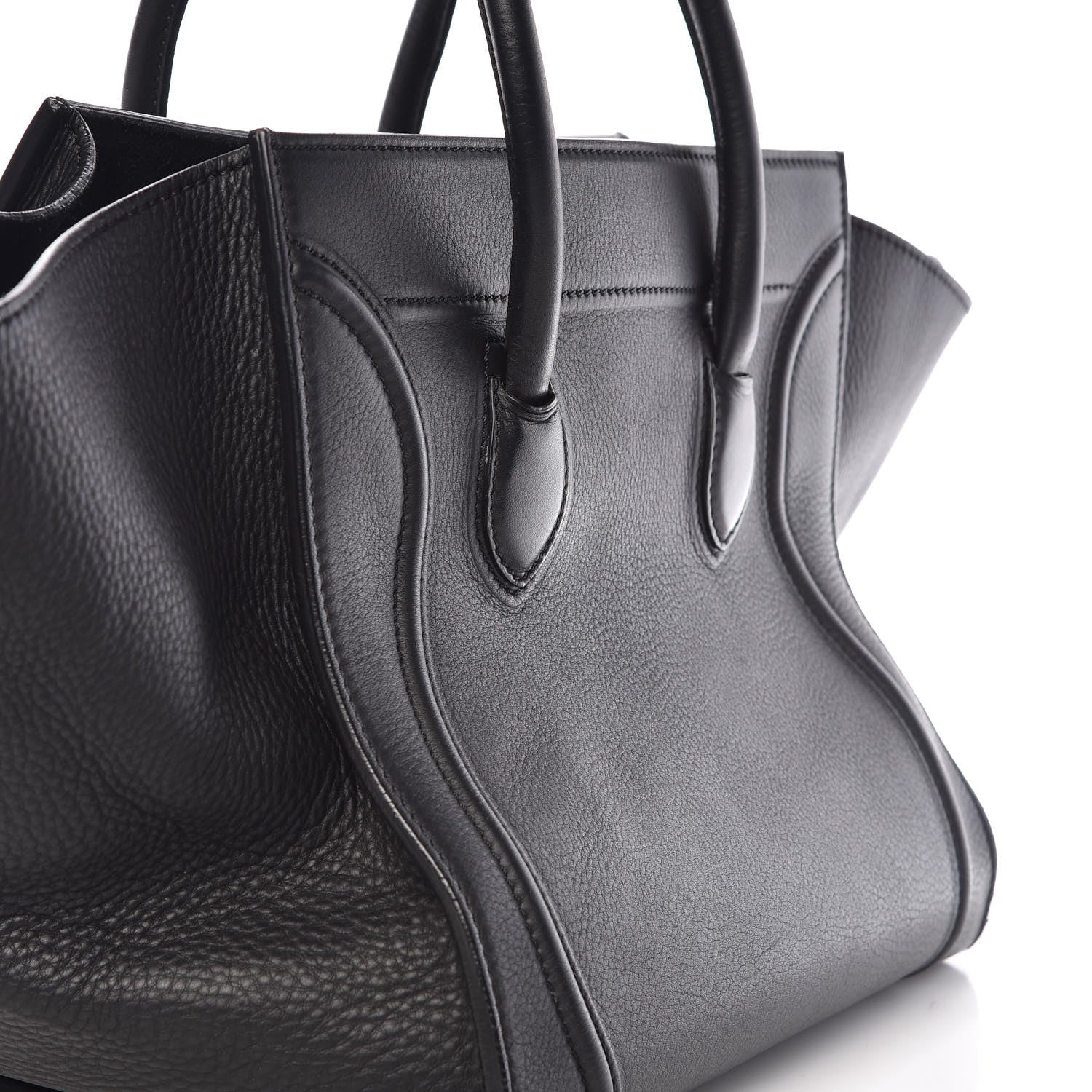 Celine Supple Calfskin Medium Phantom Luggage Black 17 of 22