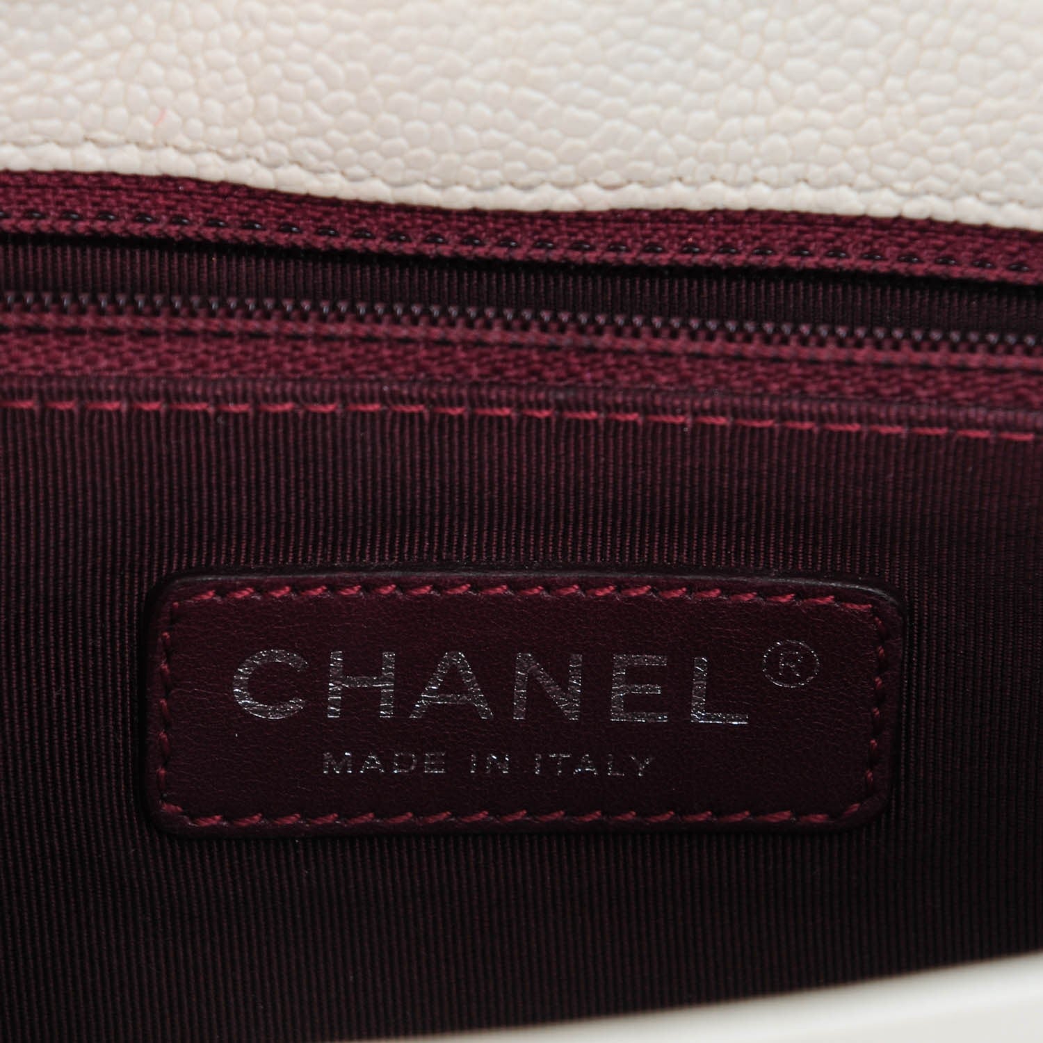 Chanel Caviar Quilted Medium French Riviera Flap White 7 of 16