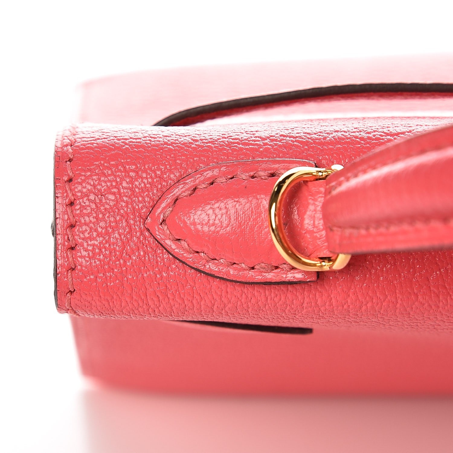 Hermes Chevre Mysore Mini Kelly Sellier 20 Rose Lipstick 21 of 29