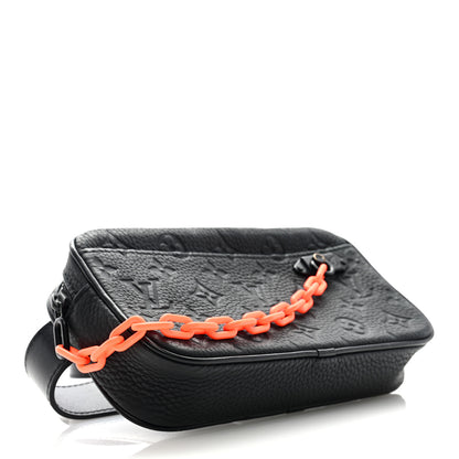 Louis Vuitton Taurillon Monogram Uniformes Solar Ray Soft Pochette Volga Belt Bag Black 4 of 9