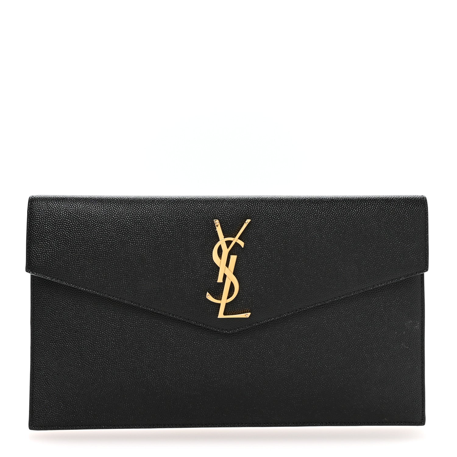 Saint Laurent Grain De Poudre Uptown Pouch Black 1 of 8