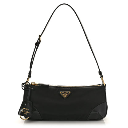 Prada Re-Nylon Spazzolato Re-Edition 2002 Shoulder Bag Black 1 of 8