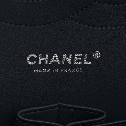 Chanel Washed Caviar Quilted Jumbo Double Flap Dark Grey 6 of 10