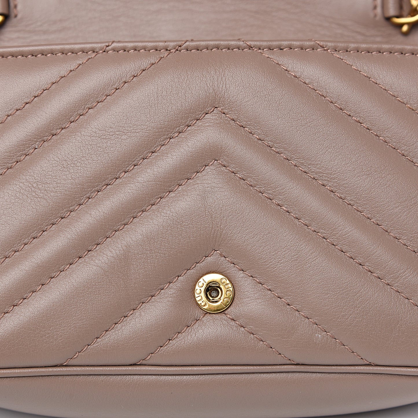 Calfskin Matelasse Super Mini GG Marmont Shoulder Bag Porcelain Rose