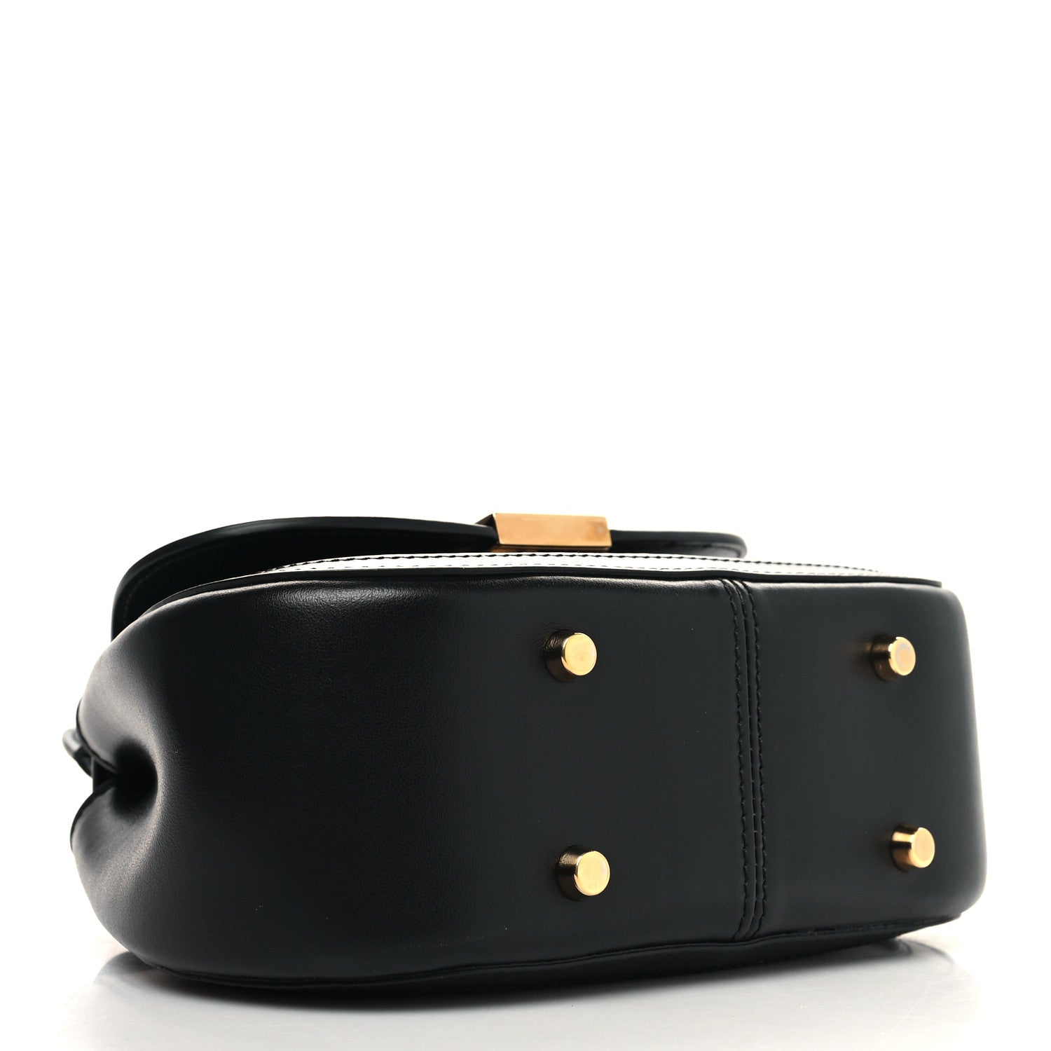 Versace Calfskin Greca Goddess Mini Top Handle Bag Black 4 of 9