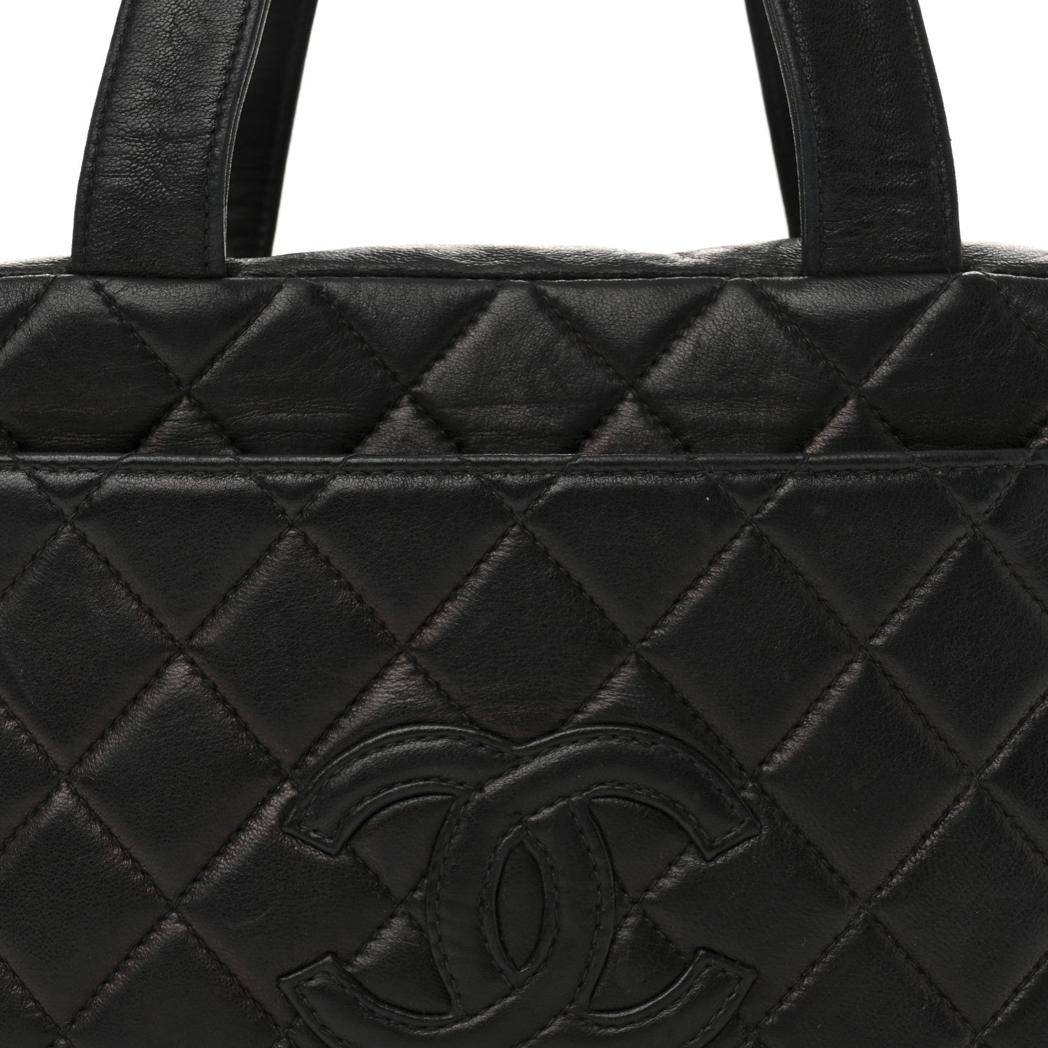 Chanel Lambskin Quilted CC Pocket Tote Black 9 of 14