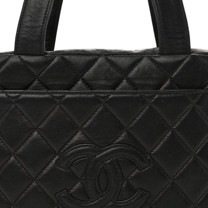 Chanel Lambskin Quilted CC Pocket Tote Black 9 of 14
