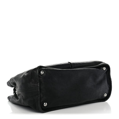 Chanel Washed Lambskin Natural Beauty Tote  Black 4 of 11