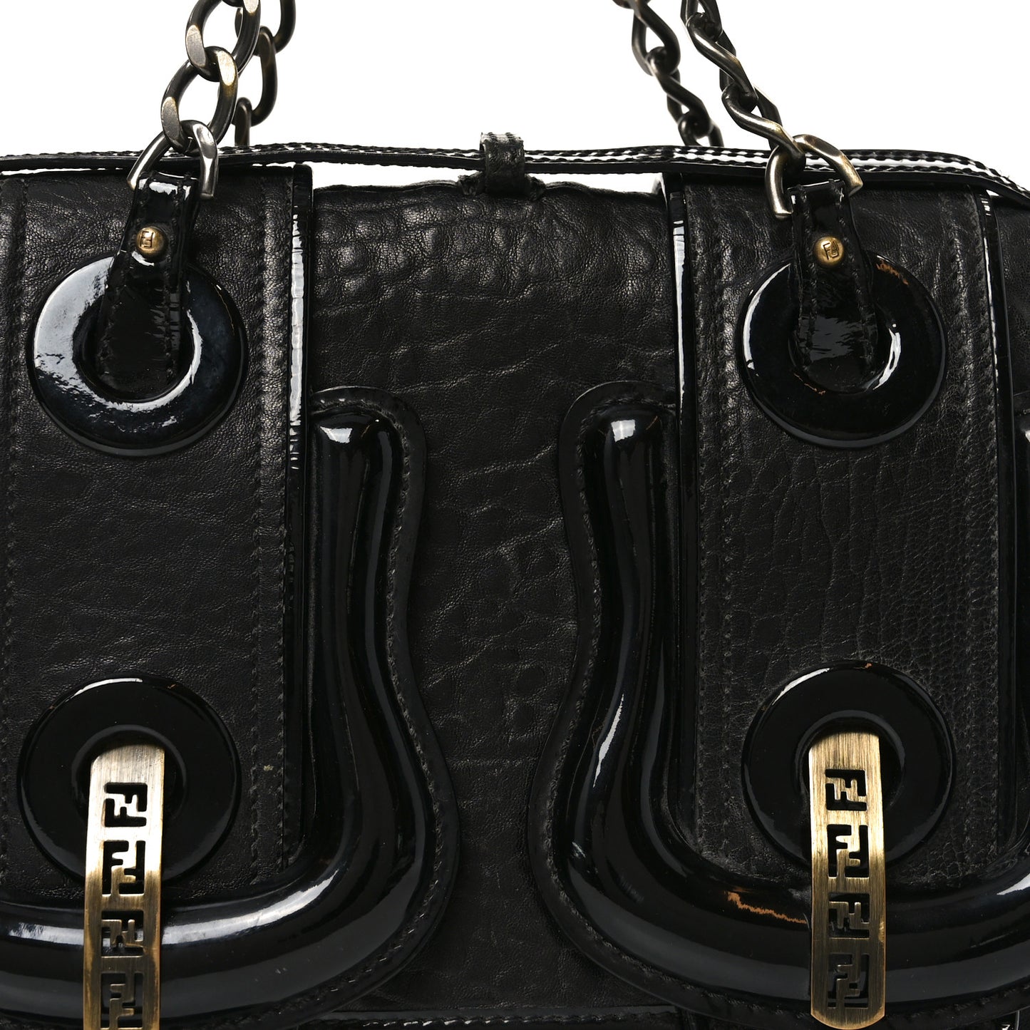 Nappa Patent B Bag Black