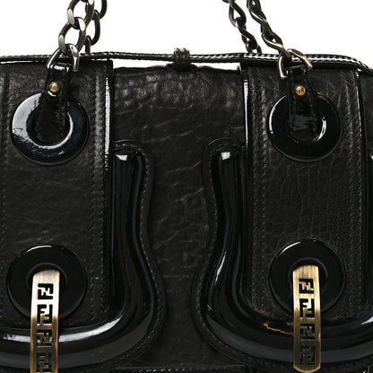 Fendi Nappa Patent B Bag Black 8 of 13