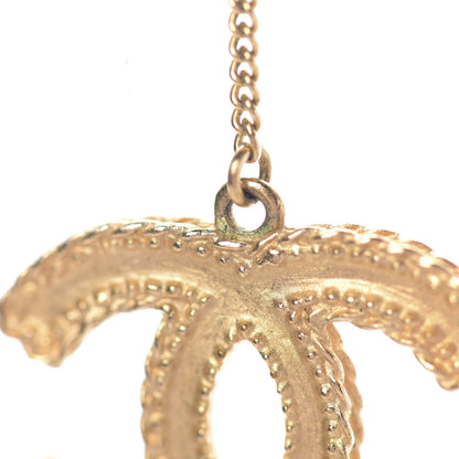 Chanel CC Drop Earrings Matte Gold 4 of 8
