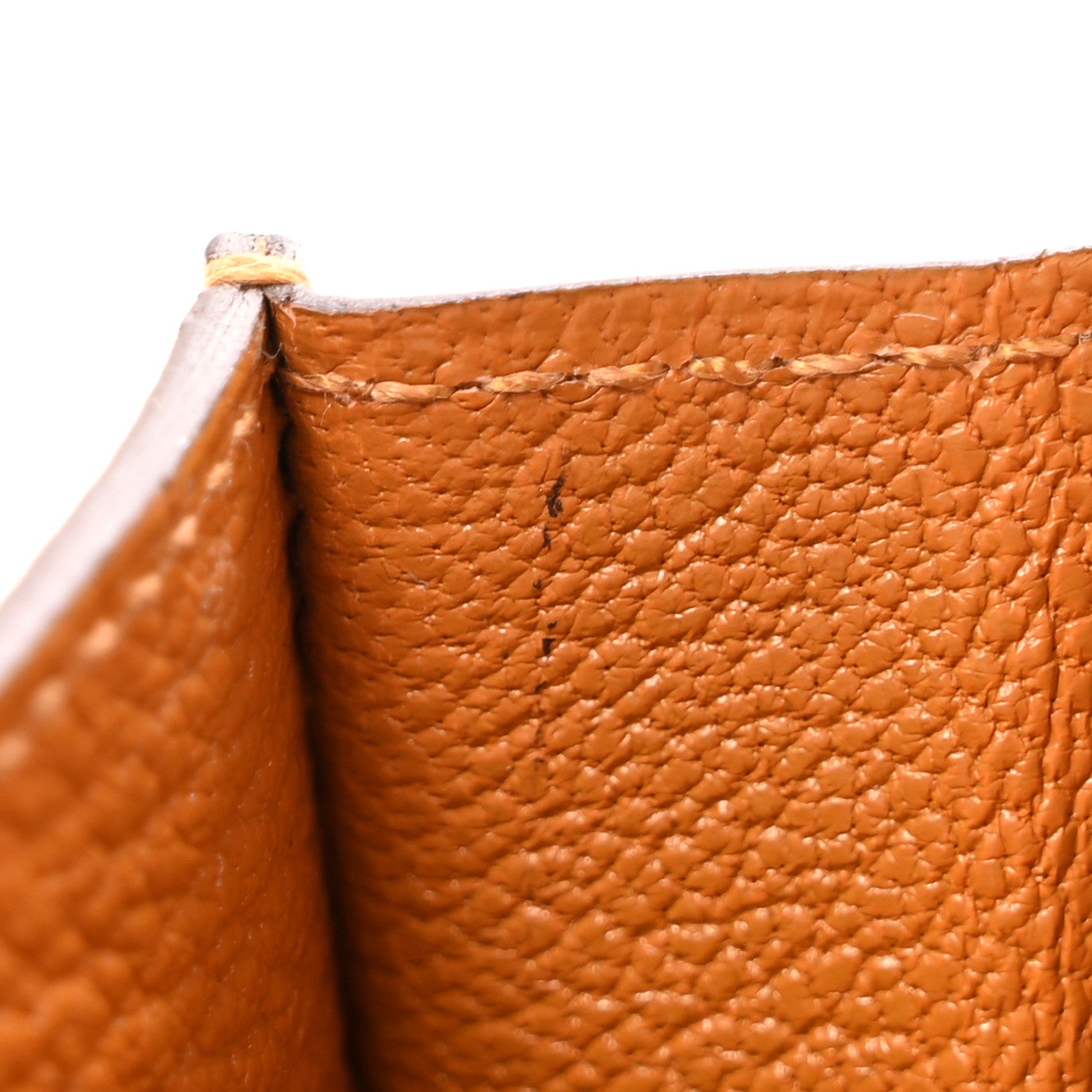 Hermes Chevre Mysore Roulis Slim Wallet Caramel 9 of 10