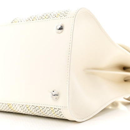 Delvaux Canvas Box Calfskin MM Brillant Satchel Ivory 9 of 9