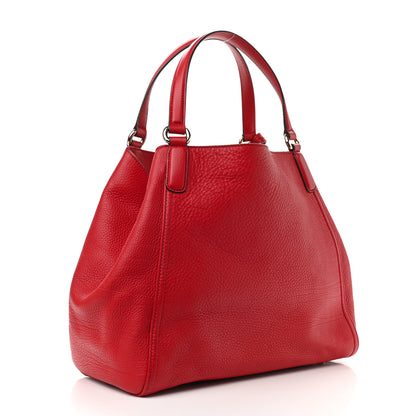 Gucci Pebbled Calfskin Medium Soho Shoulder Bag Red 2 of 9