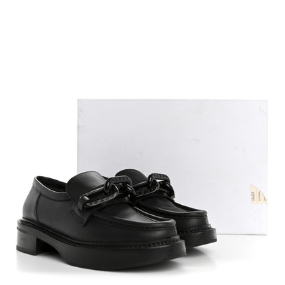 Louis Vuitton Calfskin Oversized Chain Academy Loafers 35 Black 12 of 12