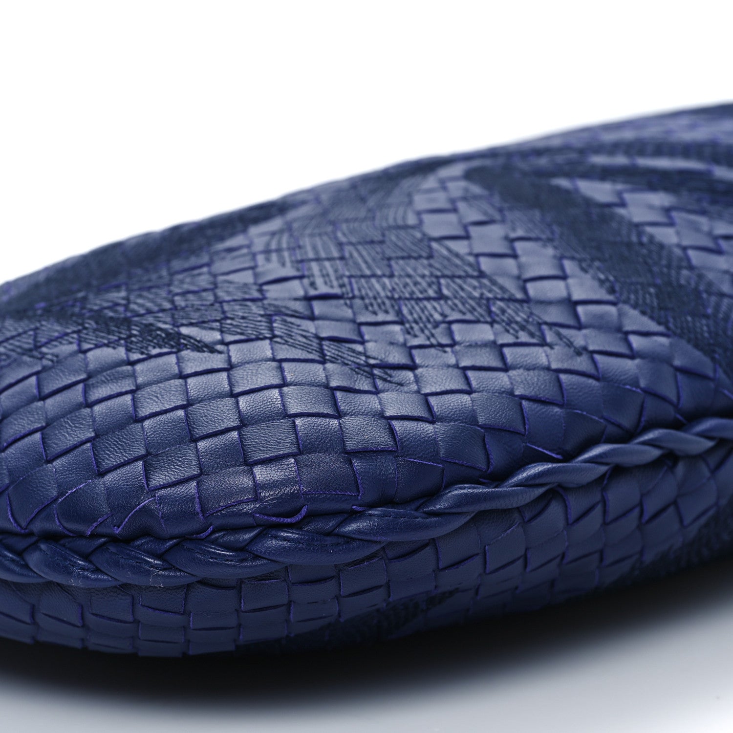 Bottega Veneta Embroidered Nappa Intrecciato Large Veneta Hobo Atlantic 9 of 11