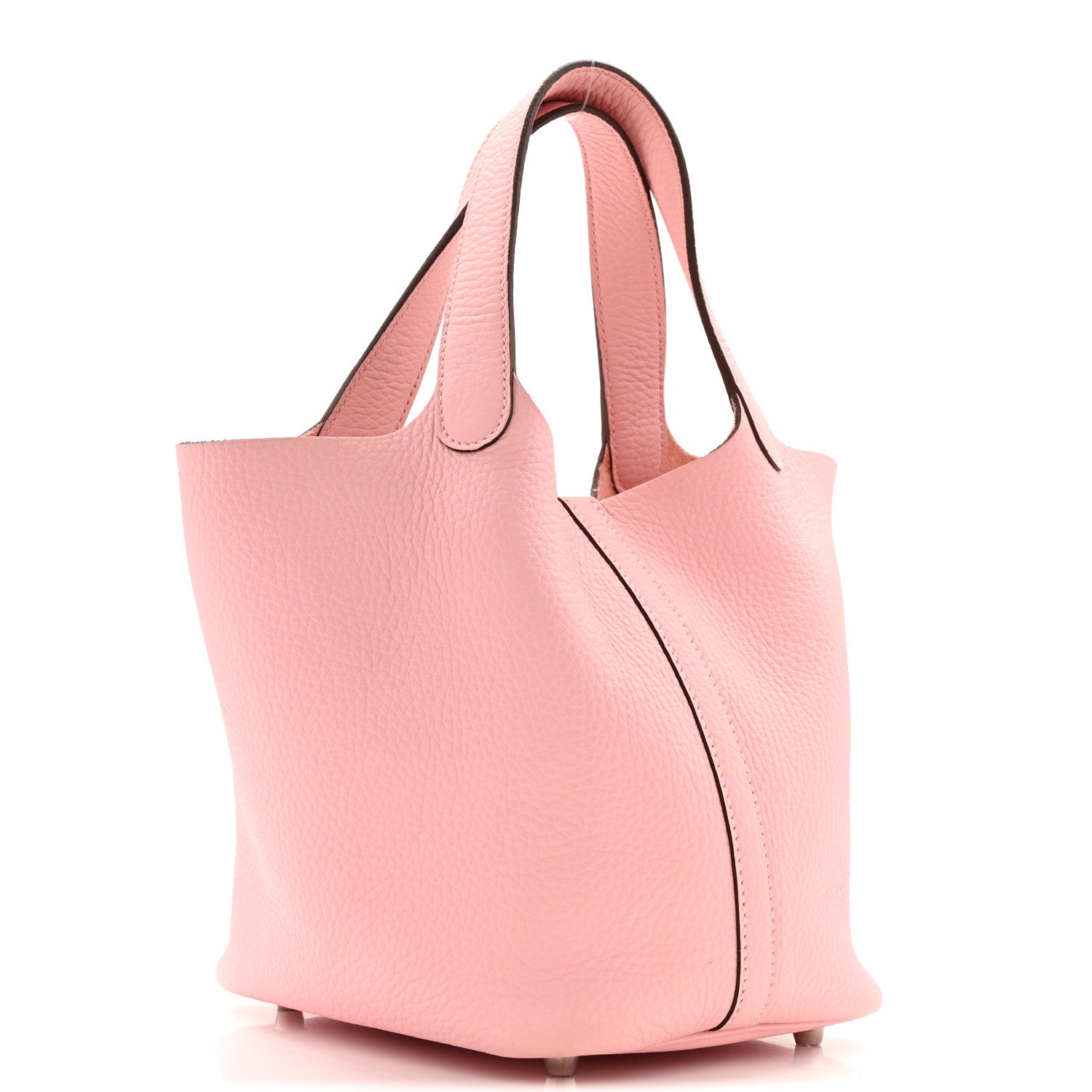 Hermes Taurillon Clemence Picotin Lock 18 PM Rose Sakura 3 of 14
