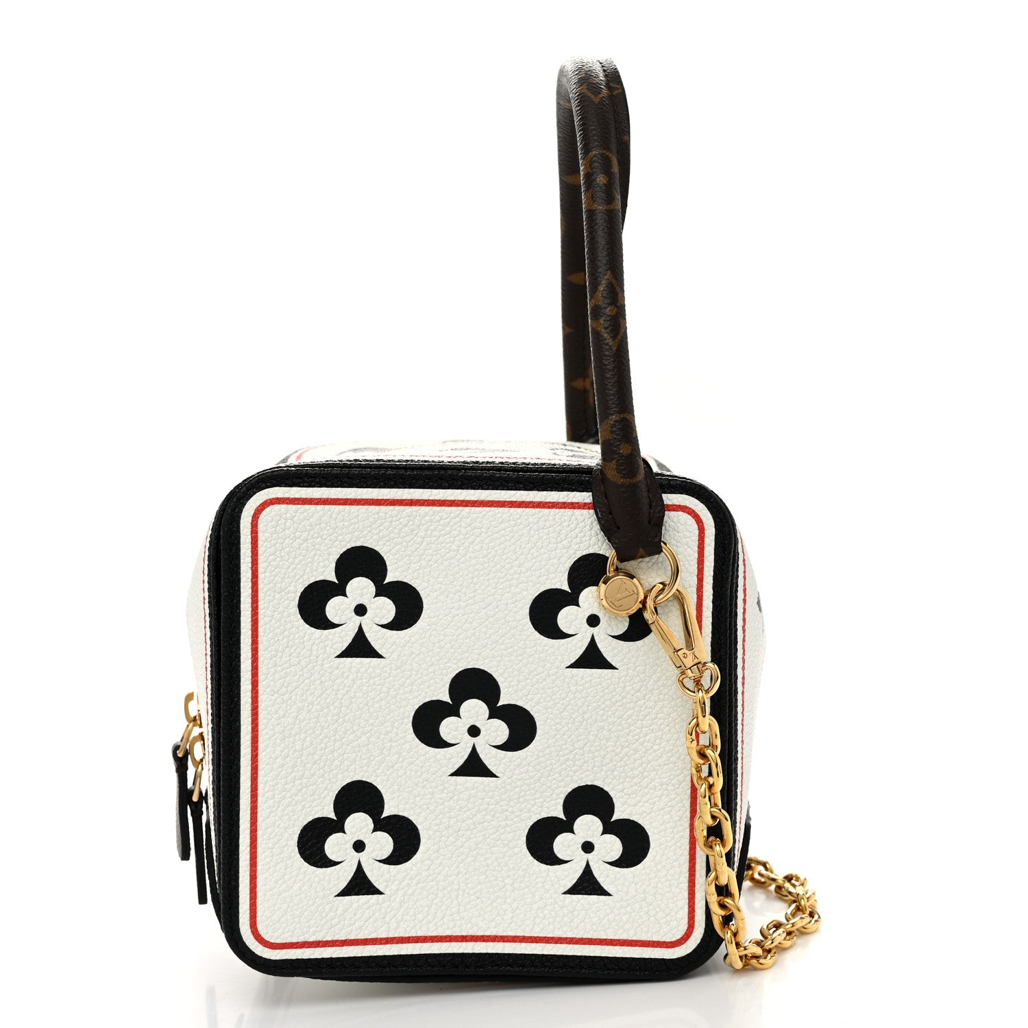 Louis Vuitton Taurillon Game On Square Dice Bag White 1 of 10