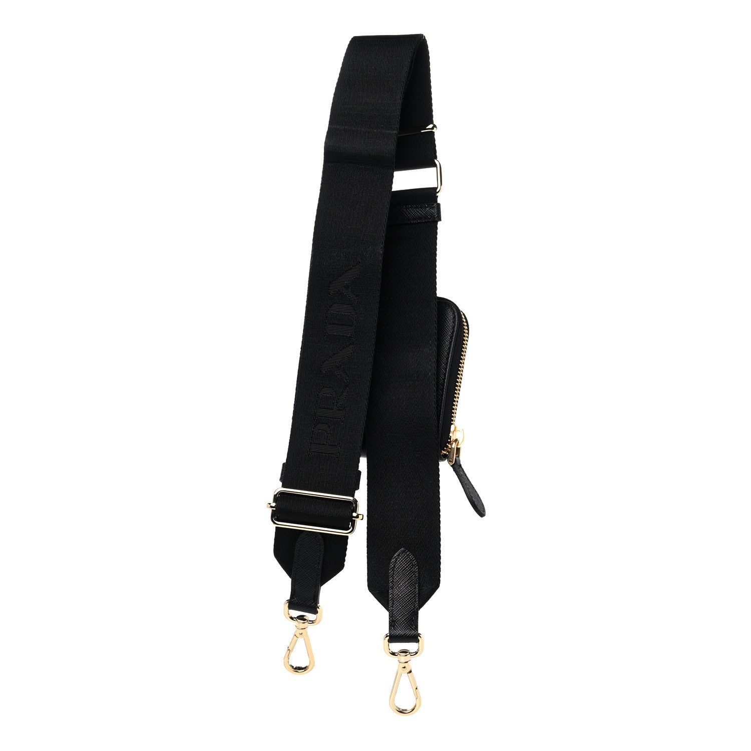 Prada Saffiano Lux Re-Edition 2005 Shoulder Strap With Pouch Black 2 of 4