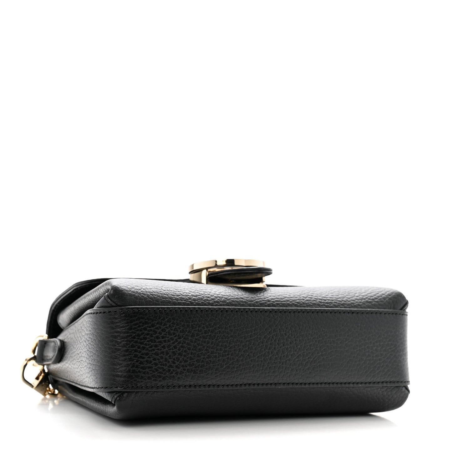 Dollar Calfskin Interlocking G Crossbody Bag Black