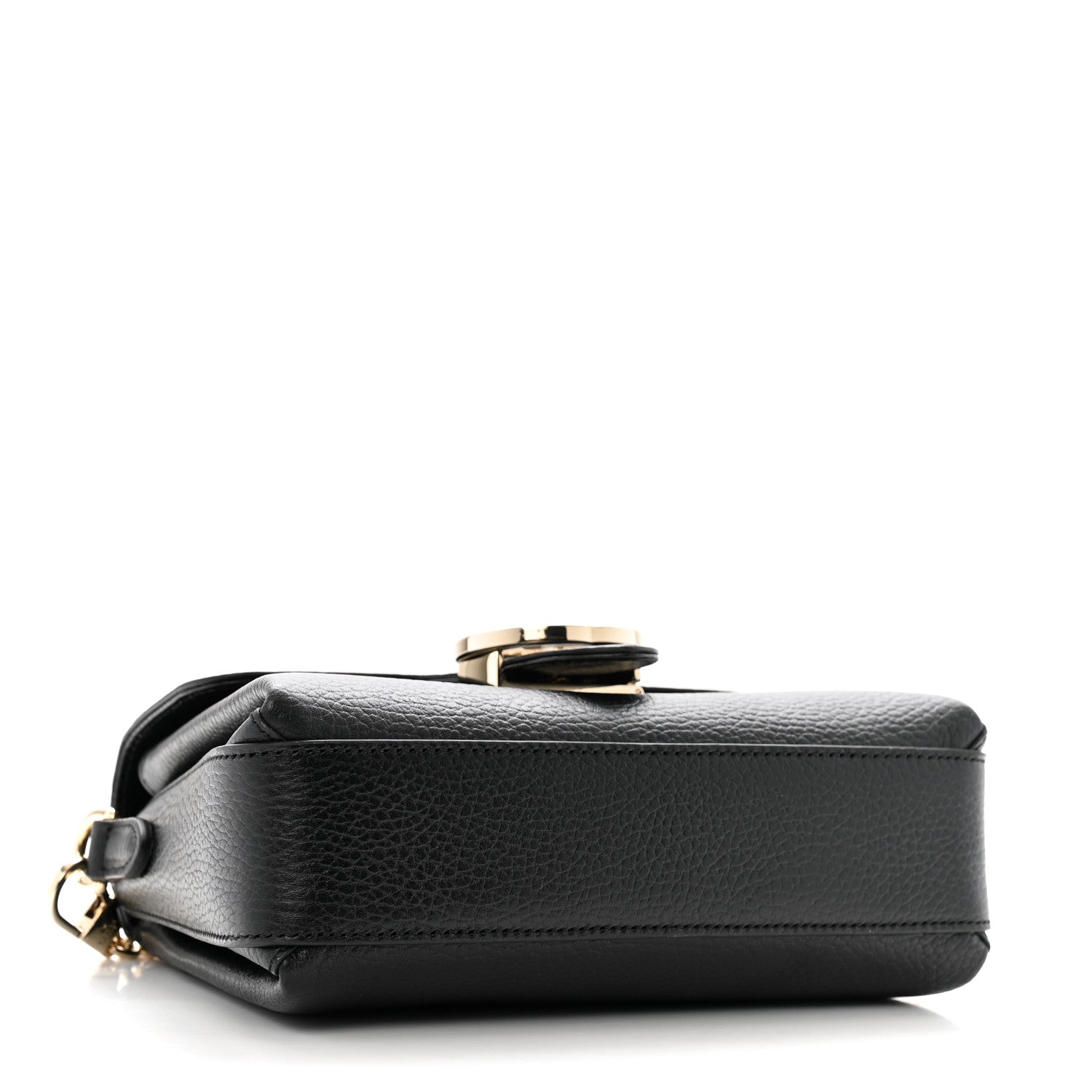 Gucci Dollar Calfskin Interlocking G Crossbody Bag Black 4 of 15