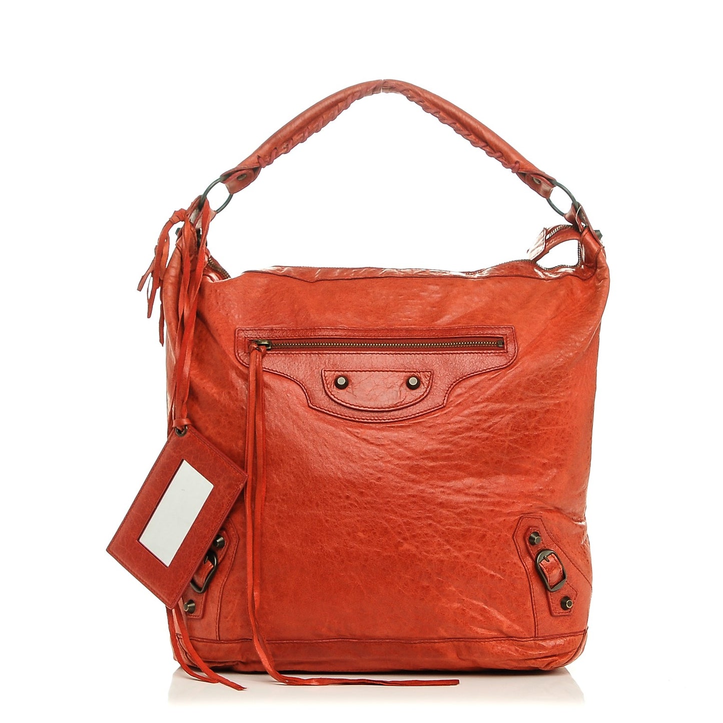 Agneau Classic Hardware Day Hobo Vermillion