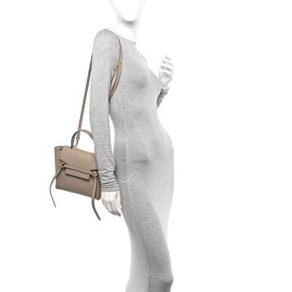 Celine Grained Calfskin Nano Belt Bag Light Taupe 2 of 12
