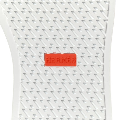 Hermes Calfskin Perforated Daydream Sneakers 37 White 7 of 8