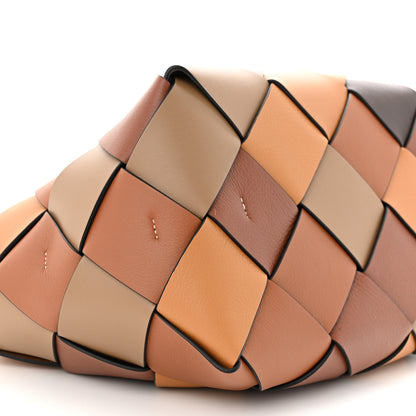 Loewe Calfskin Small Woven Basket Surplus Bag Brown 10 of 11