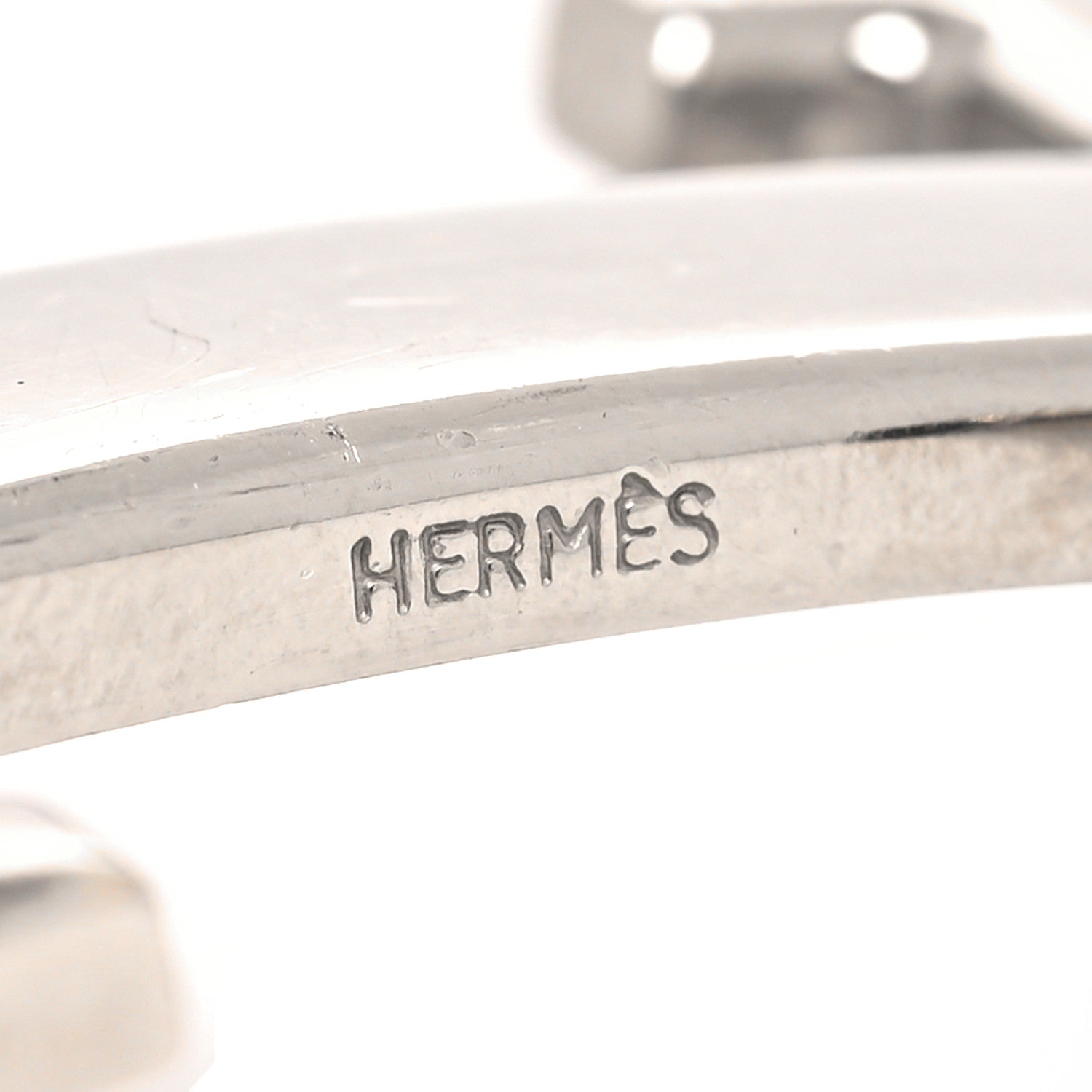 Hermes Polished Palladium 32mm H Belt Buckle Silver 3 of 4