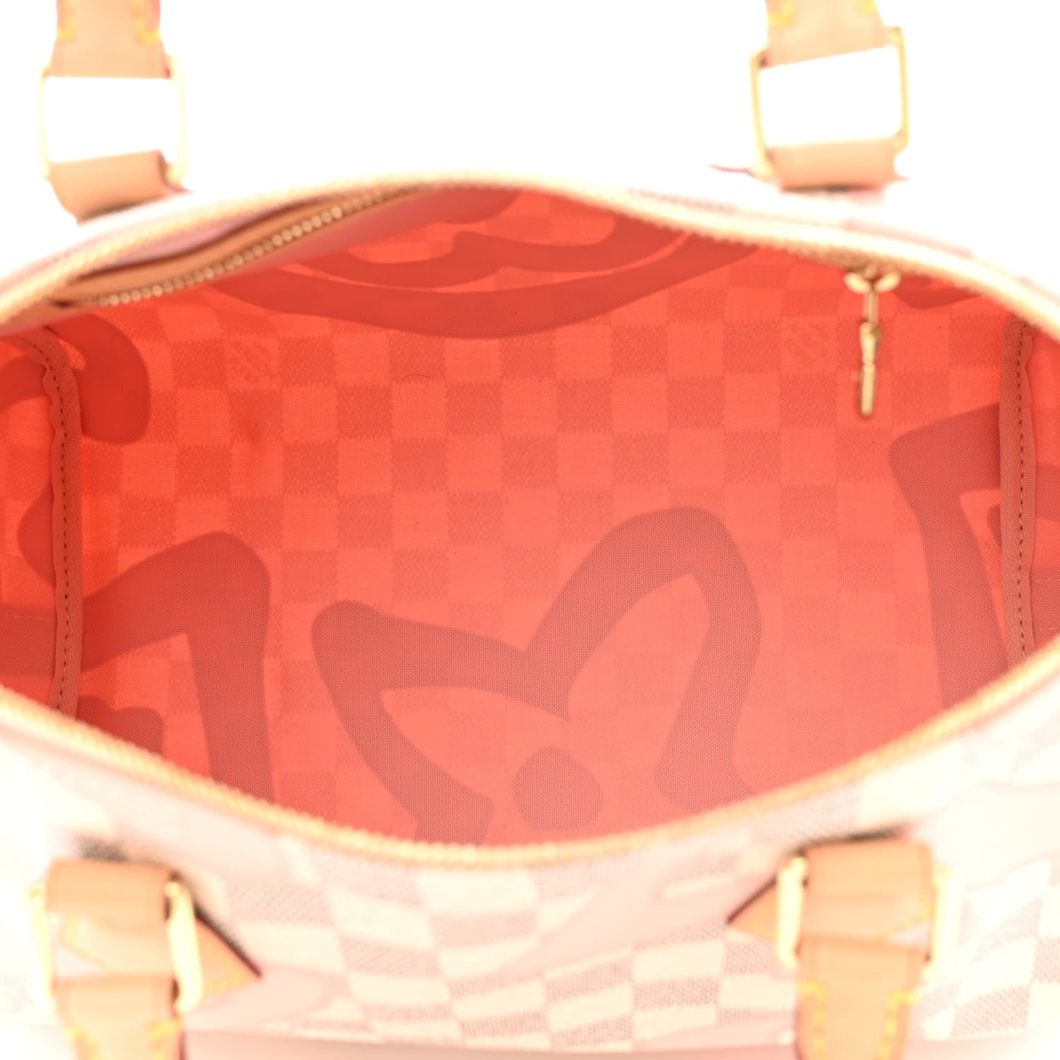 Louis Vuitton Damier Azur Tahitienne Speedy Bandouliere 30 Rose Ballerine 5 of 10