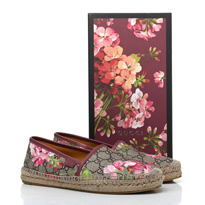 Gucci GG Supreme Monogram Blooms Espadrilles 38.5 Beige Multicolor Dry Rose 13 of 13