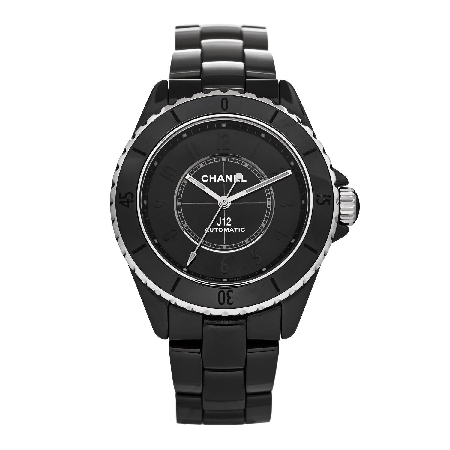 Chanel Stainless Steel Ceramic 38mm J12 Phantom Automatic Watch Black 1 of 5