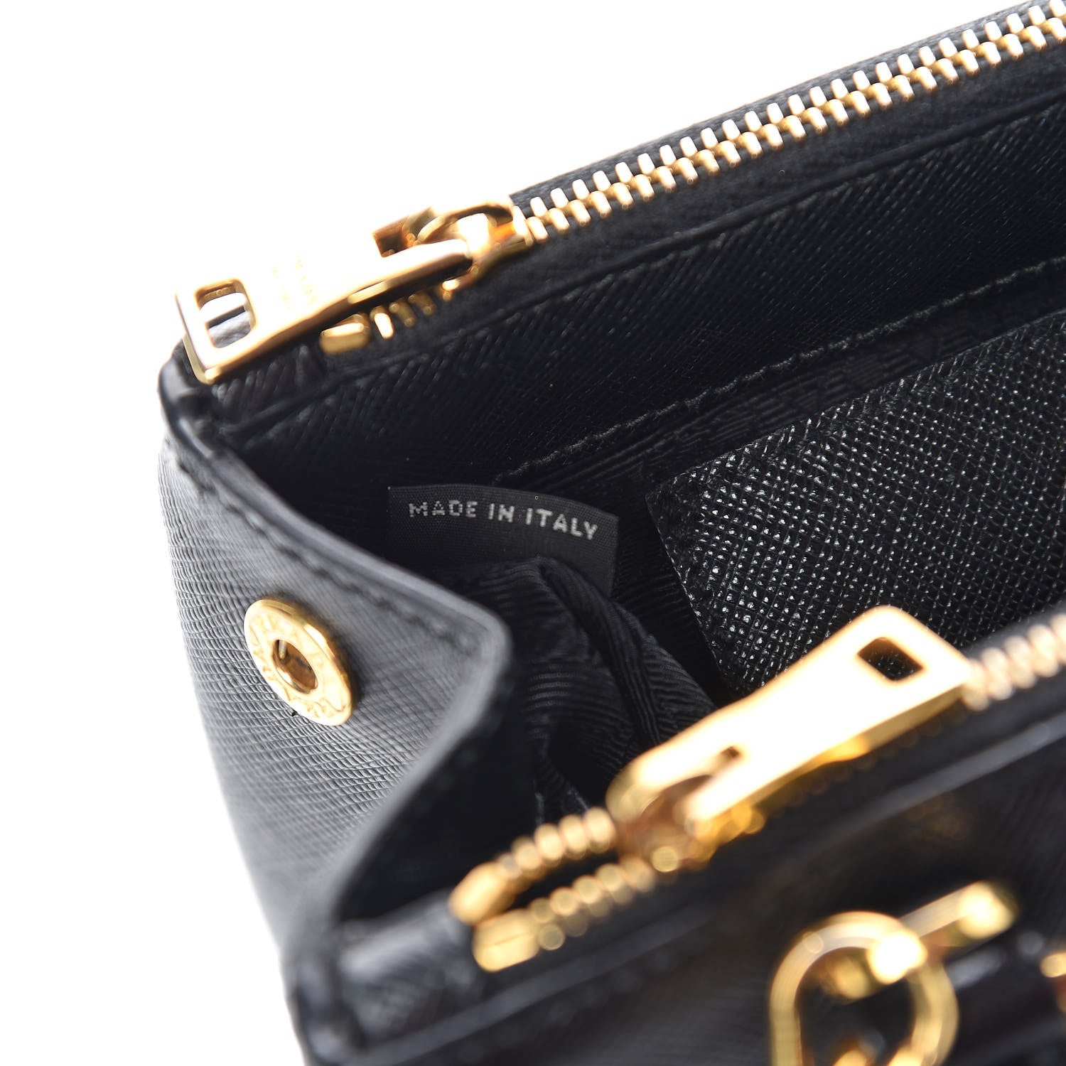 Prada Saffiano Lux Micro Galleria Double Zip Tote Black 7 of 19