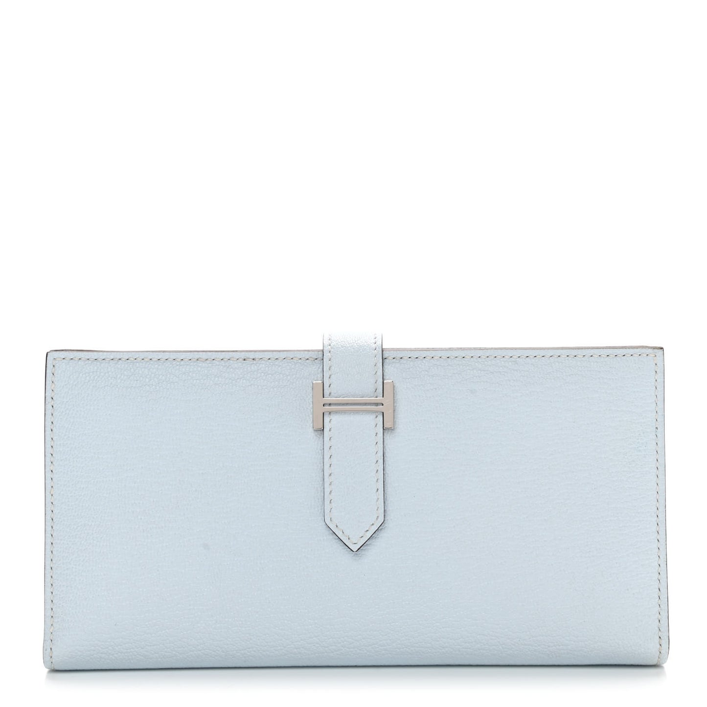 Chevre Mysore Bearn Gusset Wallet Bleu Brume