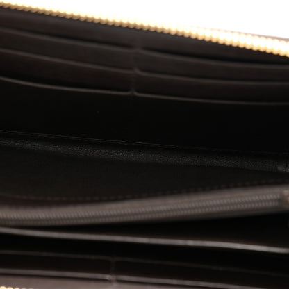 Gucci Monogram Margaux Calfskin Sukey Zip Around Wallet Beige Ebony Cocoa 7 of 13