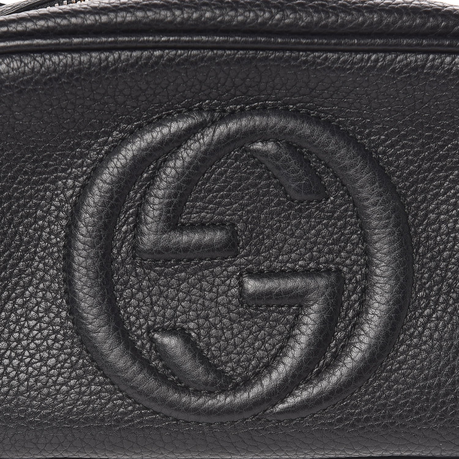 Gucci Pebbled Calfskin Mini Soho Disco Bag Black 8 of 12
