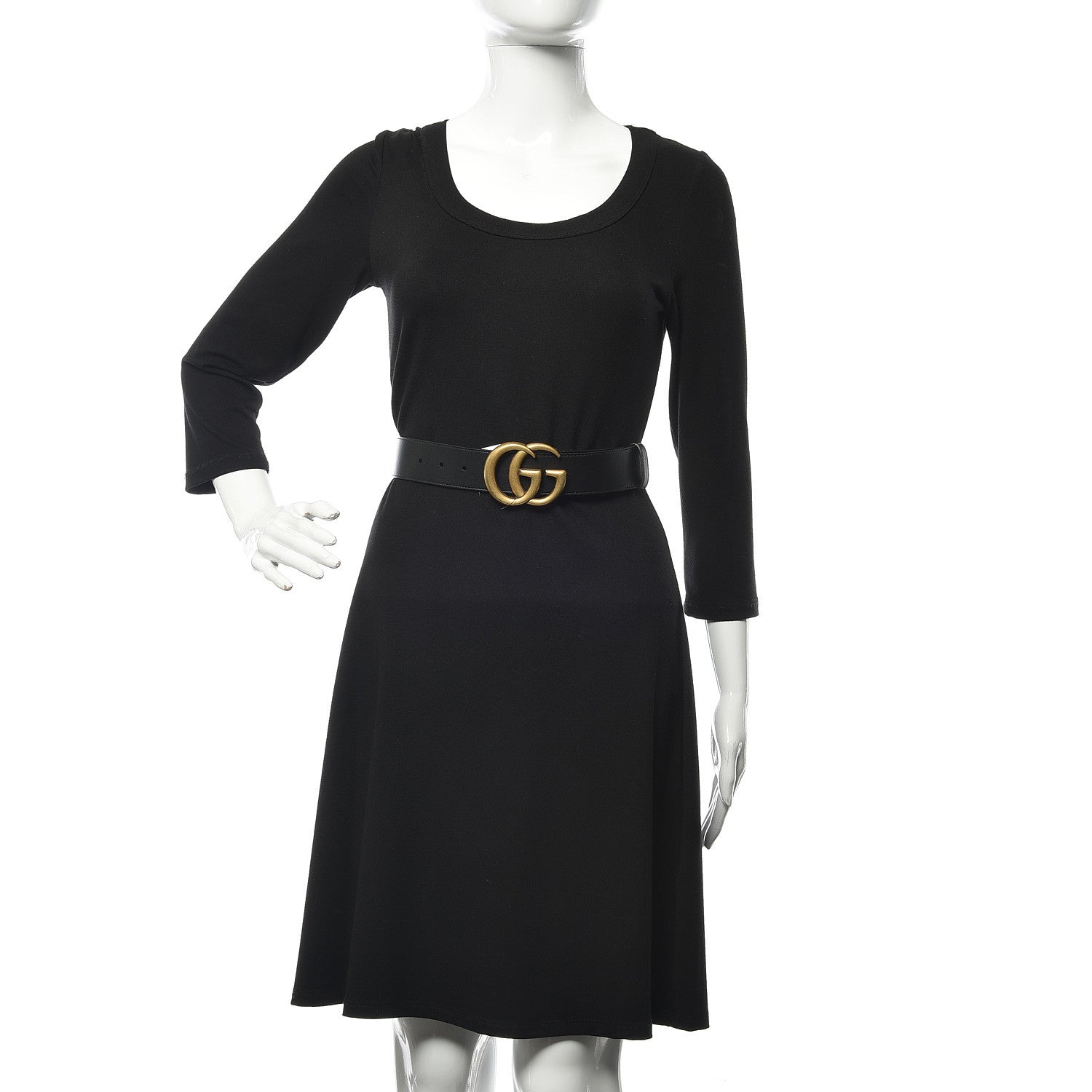 Gucci Calfskin Double G 40mm Belt 85 34 Black 2 of 7