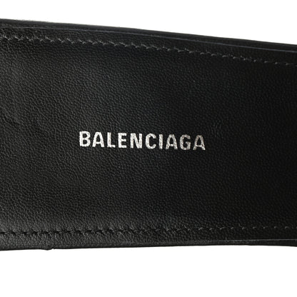 Balenciaga Soft Nappa Square Knife Bow Mule Sandals 37.5 Black 7 of 8