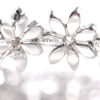 Tiffany 18K White Gold Diamond Daisy Metro Band Ring 49 4.75 5 of 6