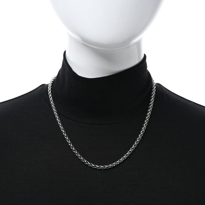 David Yurman Sterling Silver 4mm Wheat Chain Necklace 2 of 4