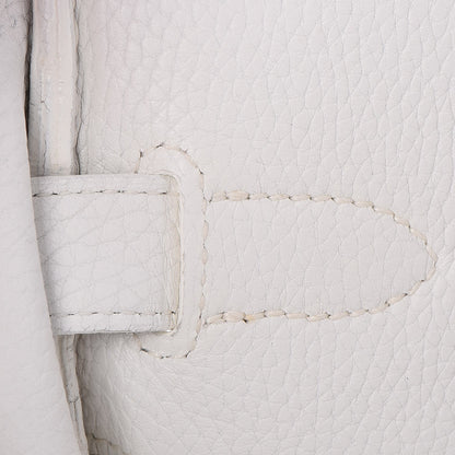 Hermes Taurillon Clemence JPG Birkin 42 White 16 of 25