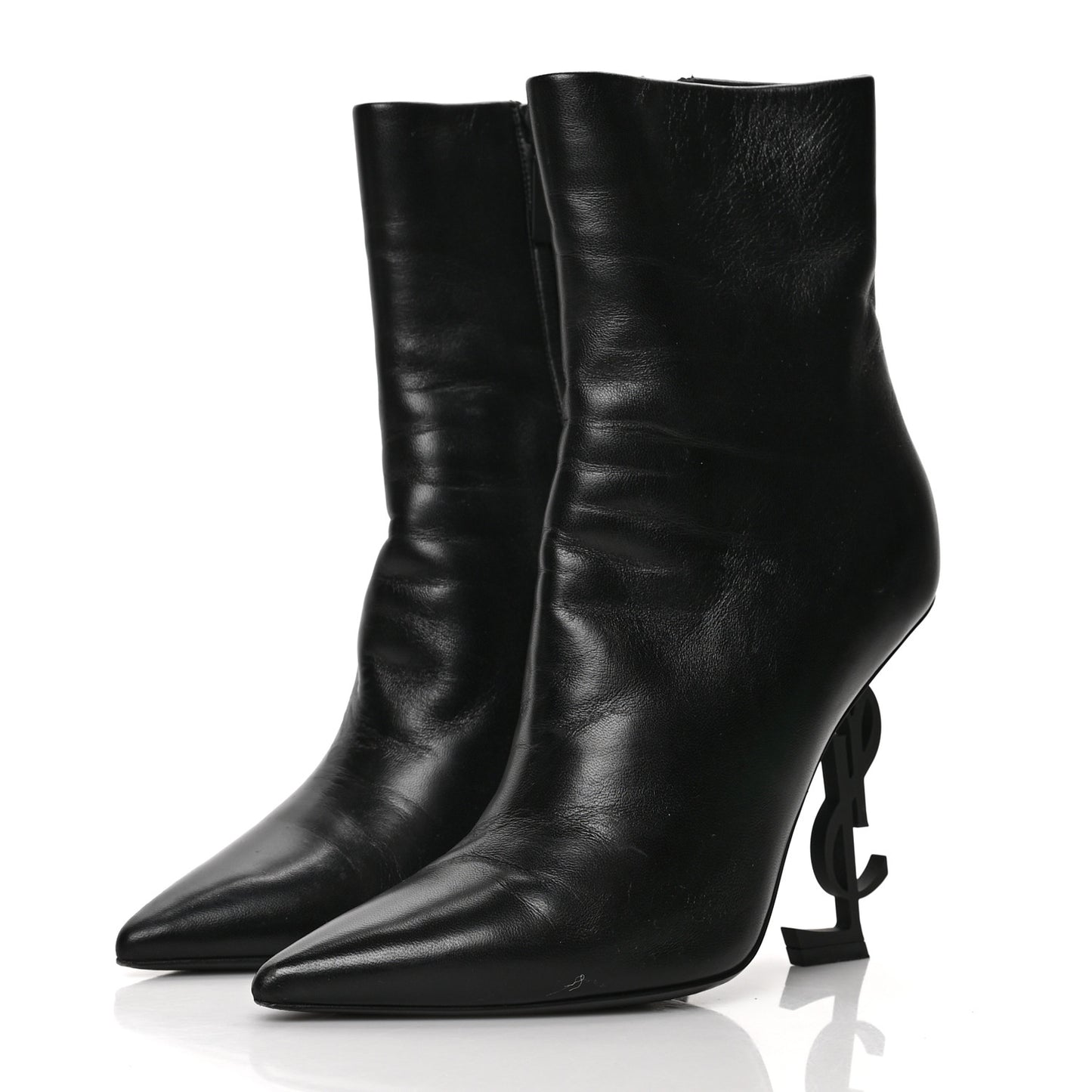 Calfskin Opyum Ankle Boots 38 Black