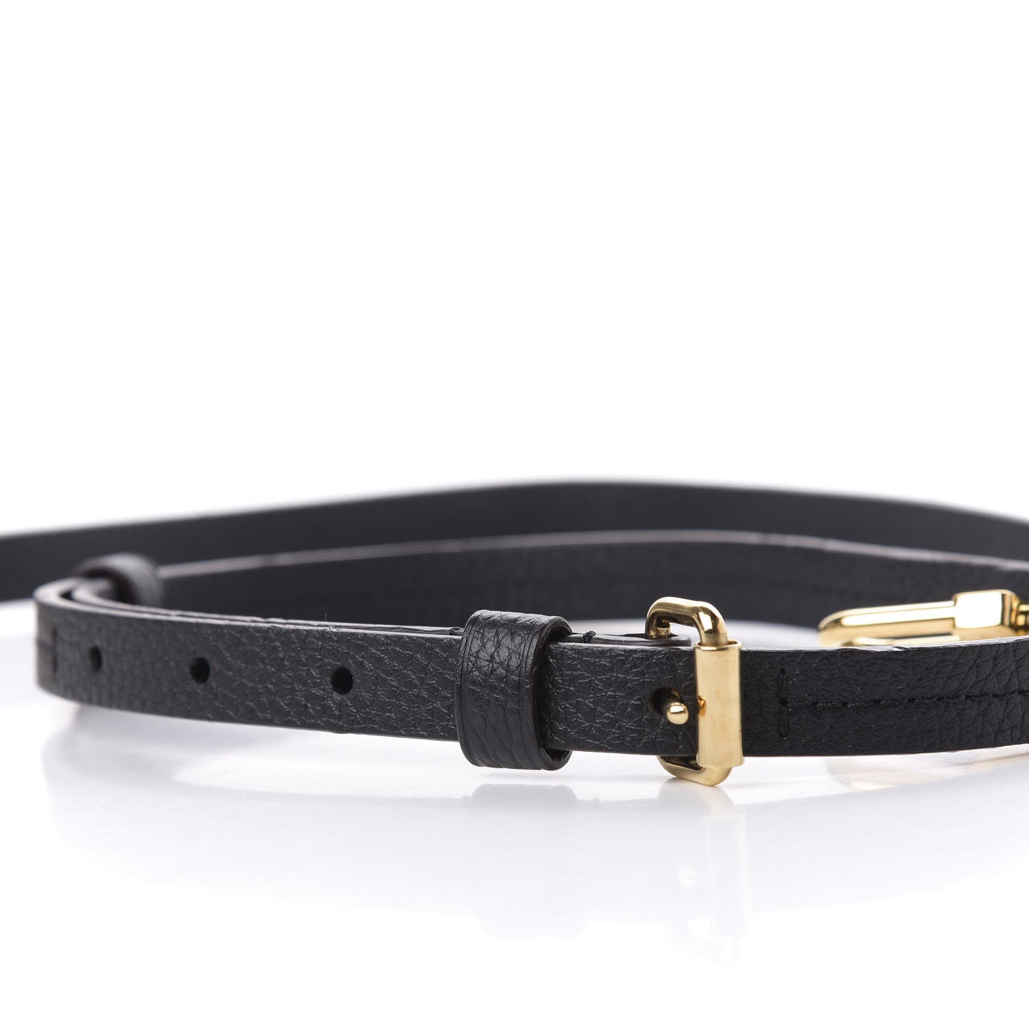 Louis Vuitton Calfskin Adjustable Retiro NM Shoulder Strap Black 3 of 4