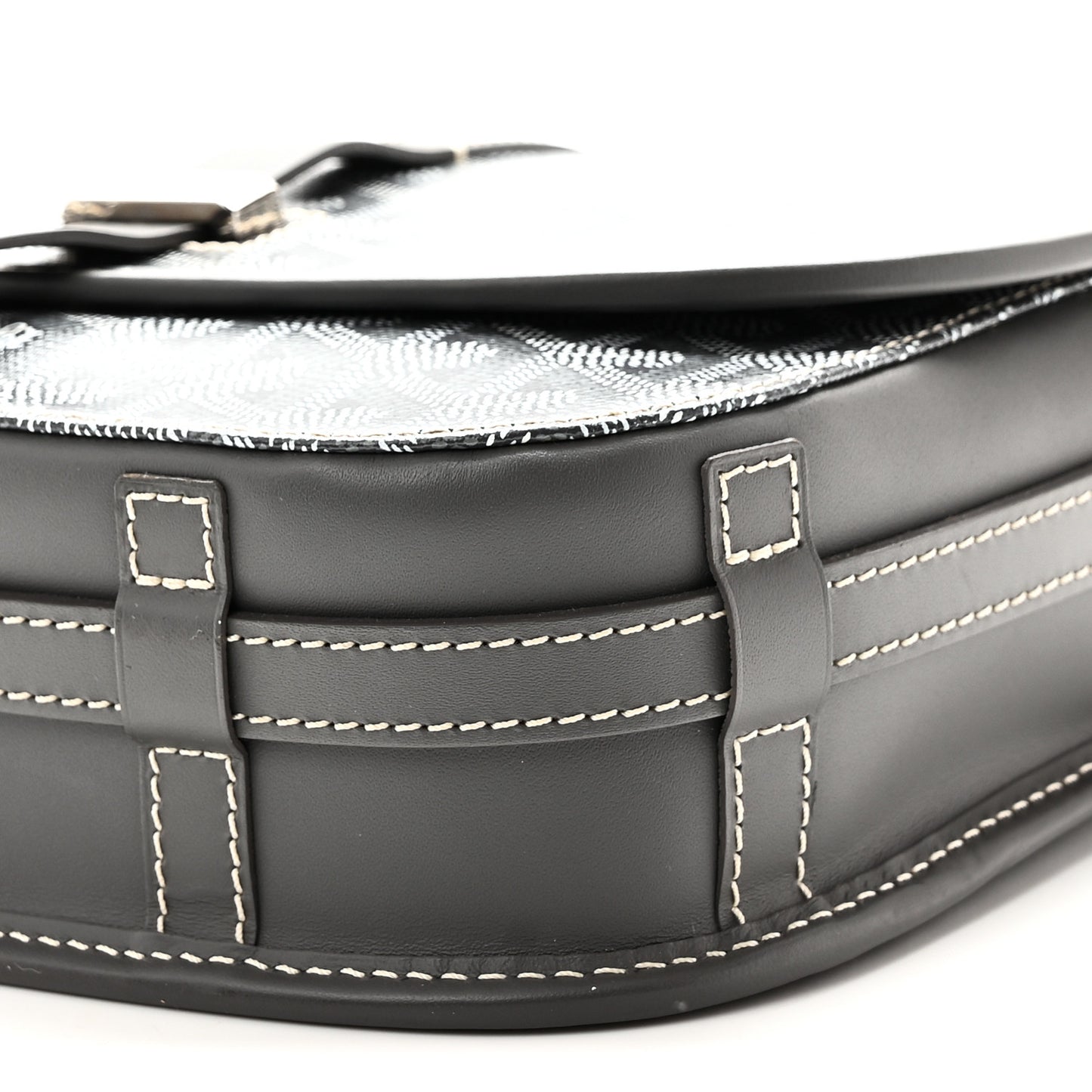 Goyardine Belvedere II PM Messenger Bag Gray