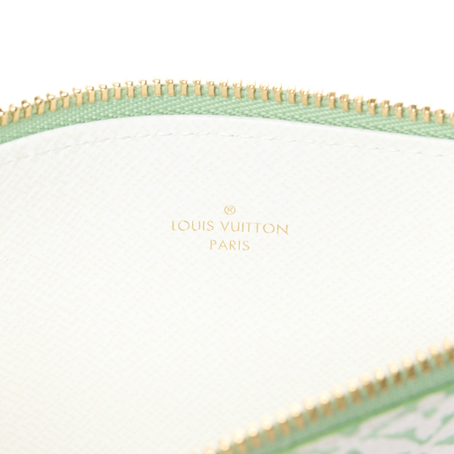 Louis Vuitton Monogram Giant By The Pool 2.0 Felicie Pochette Chain Wallet Jade Green 11 of 15